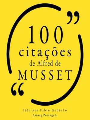 cover image of 100 citações de Alfred de Musset